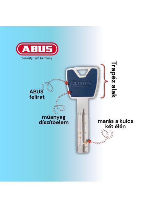 Kulcsmásolás kódkártya alapján ABUS P12RPS zárbetéthez