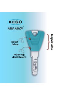   Kulcsmásolás kódkártya alapján KESO 8000 Omega2 zárbetéthez